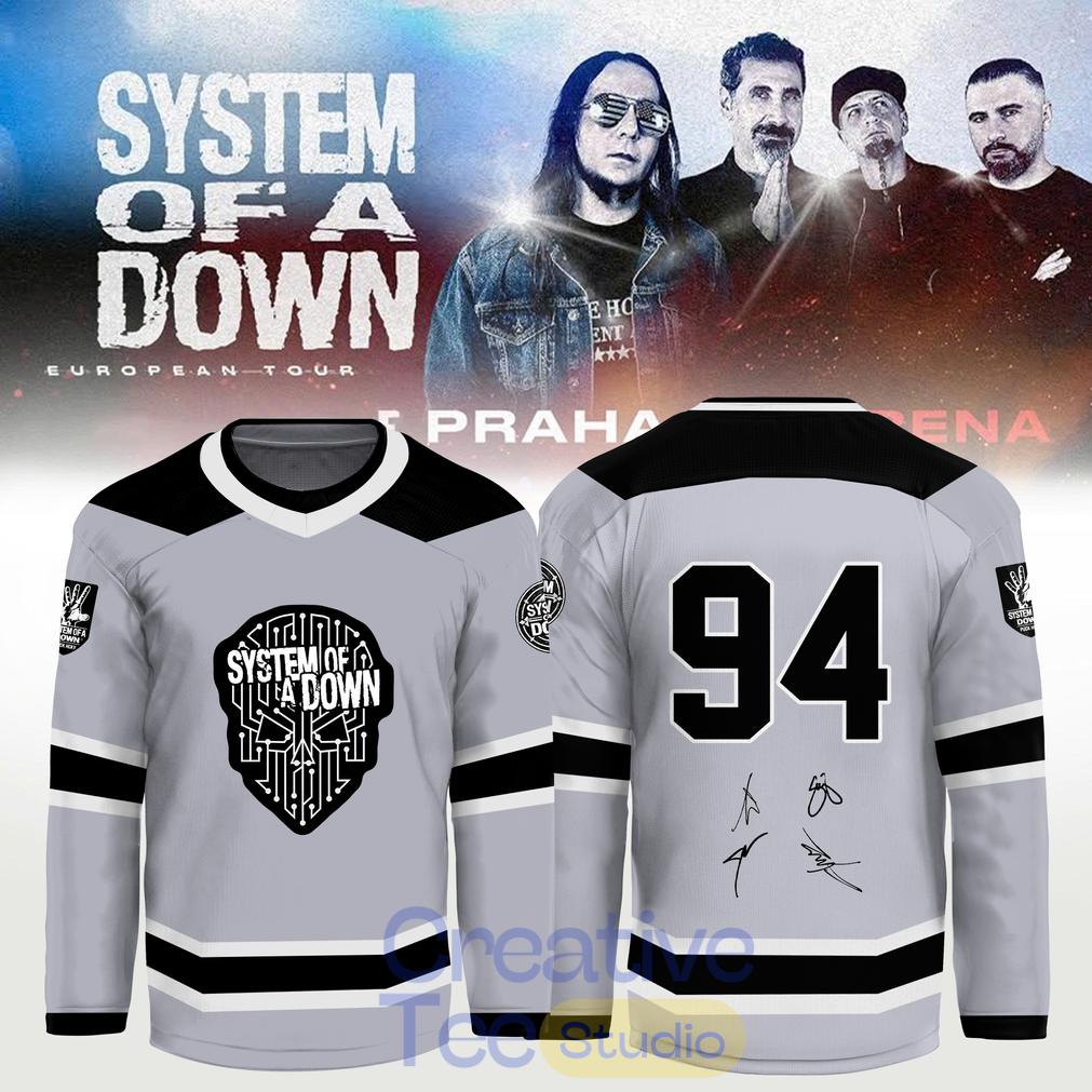 System of a Down “Europe-UK Stadium Tour 2026” Signature Hockey Jersey System of a Down “Europe-UK Stadium Tour 2026” Signature Hockey Jersey
