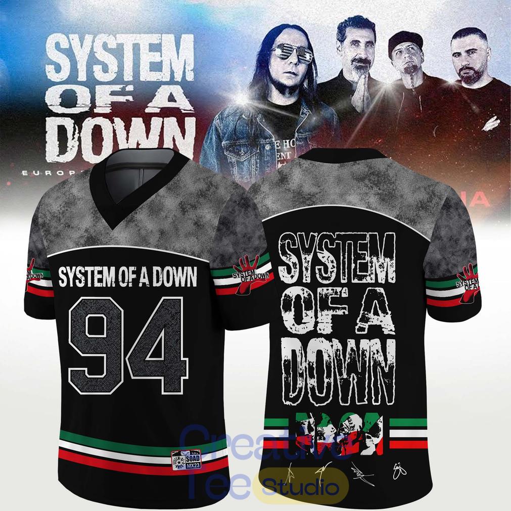 System of a Down “Europe-UK Stadium Tour 2026” Signature Special Football Jersey System of a Down “Europe-UK Stadium Tour 2026” Signature Special Football Jersey