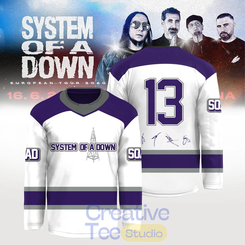 System of a Down “Europe-UK Stadium Tour 2026” Signature Hockey Jersey System of a Down “Europe-UK Stadium Tour 2026” Signature Hockey Jersey