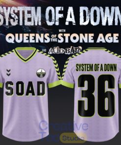 System of a Down UK EU Tour 2026 Edition Football Jersey System of a Down UK EU Tour 2026 Edition Football Jersey