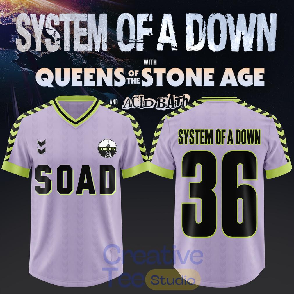 System of a Down UK EU Tour 2026 Edition Football Jersey System of a Down UK EU Tour 2026 Edition Football Jersey