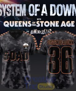 System of a Down UK EU Tour 2026 Edition Football Jersey