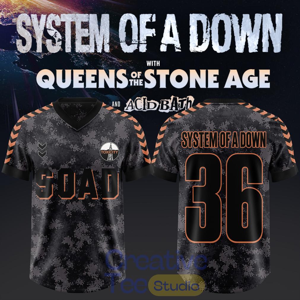 System of a Down UK EU Tour 2026 Edition Football Jersey System of a Down UK EU Tour 2026 Edition Football Jersey