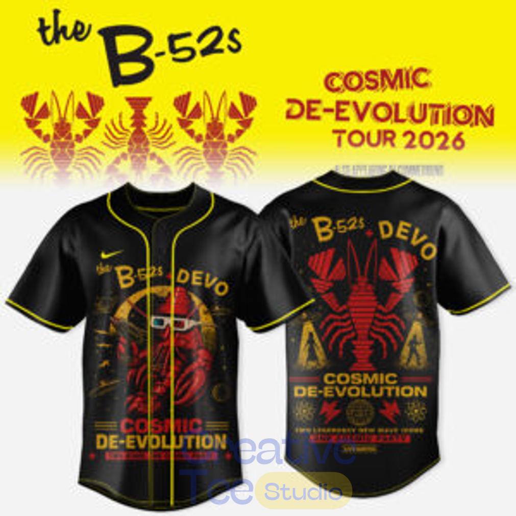 THE B-52s x DEVO – COSMIC DE-EVOLUTION Baseball Jersey THE B-52s x DEVO – COSMIC DE-EVOLUTION Baseball Jersey