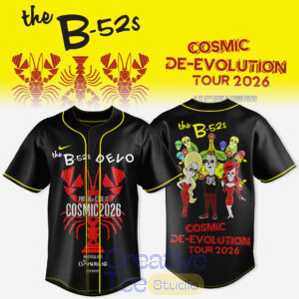 THE B-52s x DEVO – COSMIC DE-EVOLUTION Baseball Jersey THE B-52s x DEVO – COSMIC DE-EVOLUTION Baseball Jersey