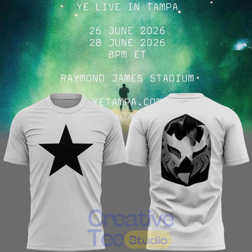 Tampa 2026 Ye Live Concert Tour Raymondames Stadium T-Shirt Tampa 2026 Ye Live Concert Tour Raymondames Stadium T-Shirt