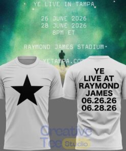 Tampa 2026 Ye Live Concert Tour Raymondames Stadium T-Shirt