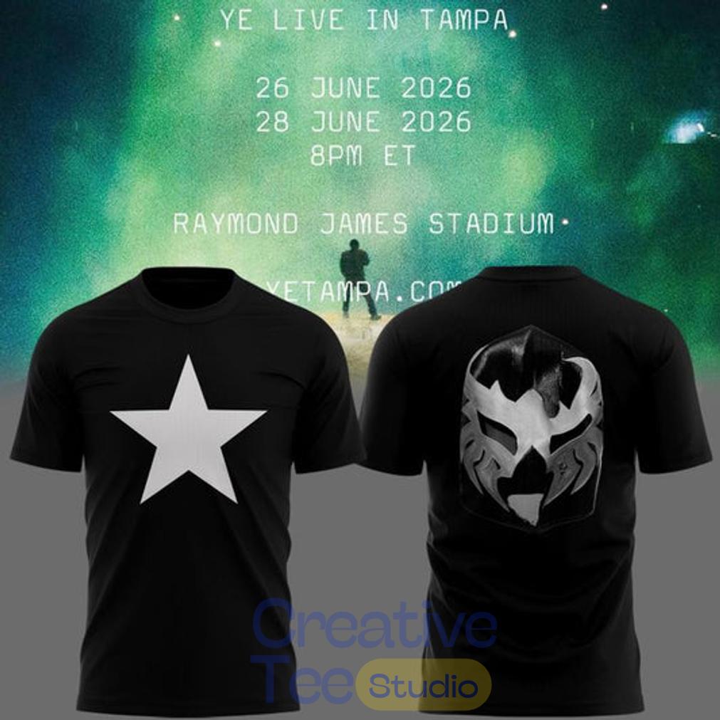 Tampa 2026 Ye Live Concert Tour Raymondames Stadium T-Shirt Tampa 2026 Ye Live Concert Tour Raymondames Stadium T-Shirt