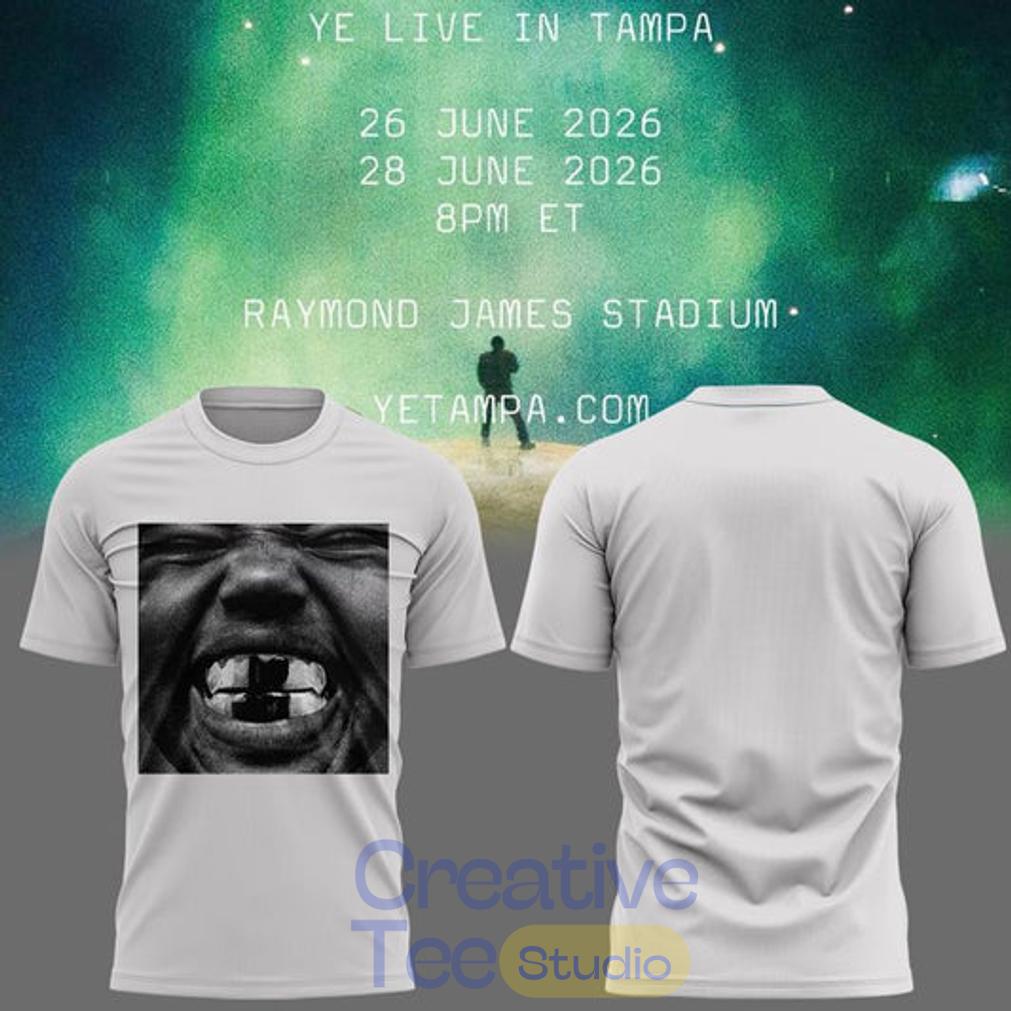 Tampa 2026 Ye Live Concert Tour Raymondames Stadium T-Shirt Tampa 2026 Ye Live Concert Tour Raymondames Stadium T-Shirt