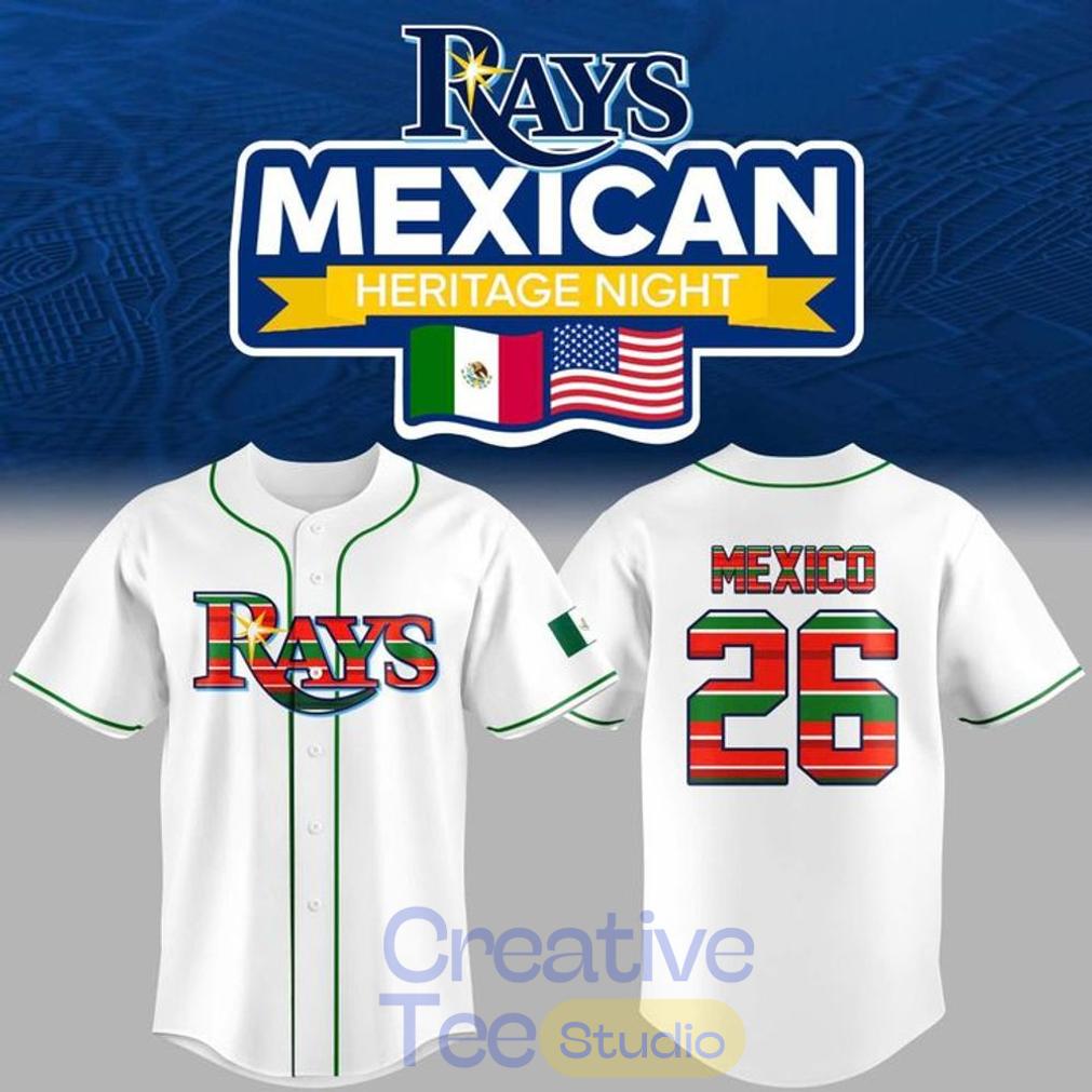 Tampa Bay Rays 2026 Mexican Heritage Special Baseball Jersey Tampa Bay Rays 2026 Mexican Heritage Special Baseball Jersey