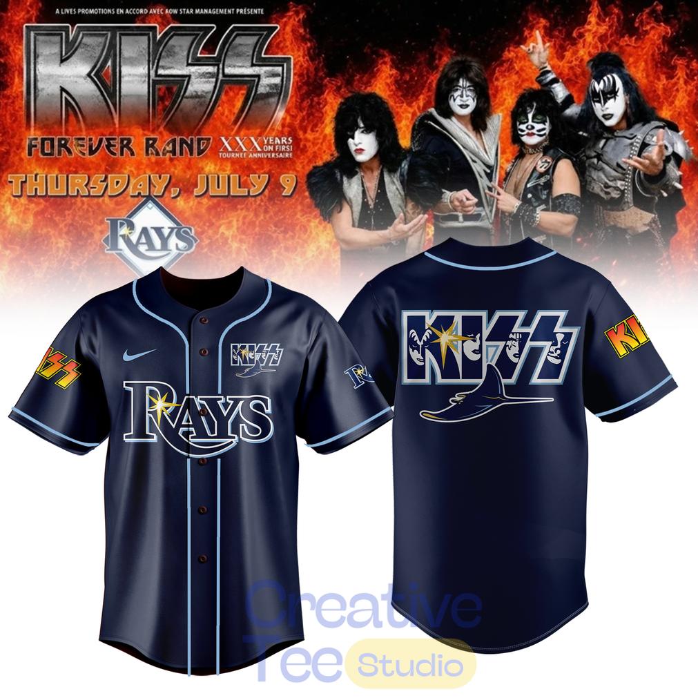 Tampa Bay Rays KISS Forever Band Tour 2026 Baseball Jersey Tampa Bay Rays KISS Forever Band Tour 2026 Baseball Jersey