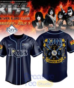 Tampa Bay Rays KISS Forever Band Tour 2026 Baseball Jersey