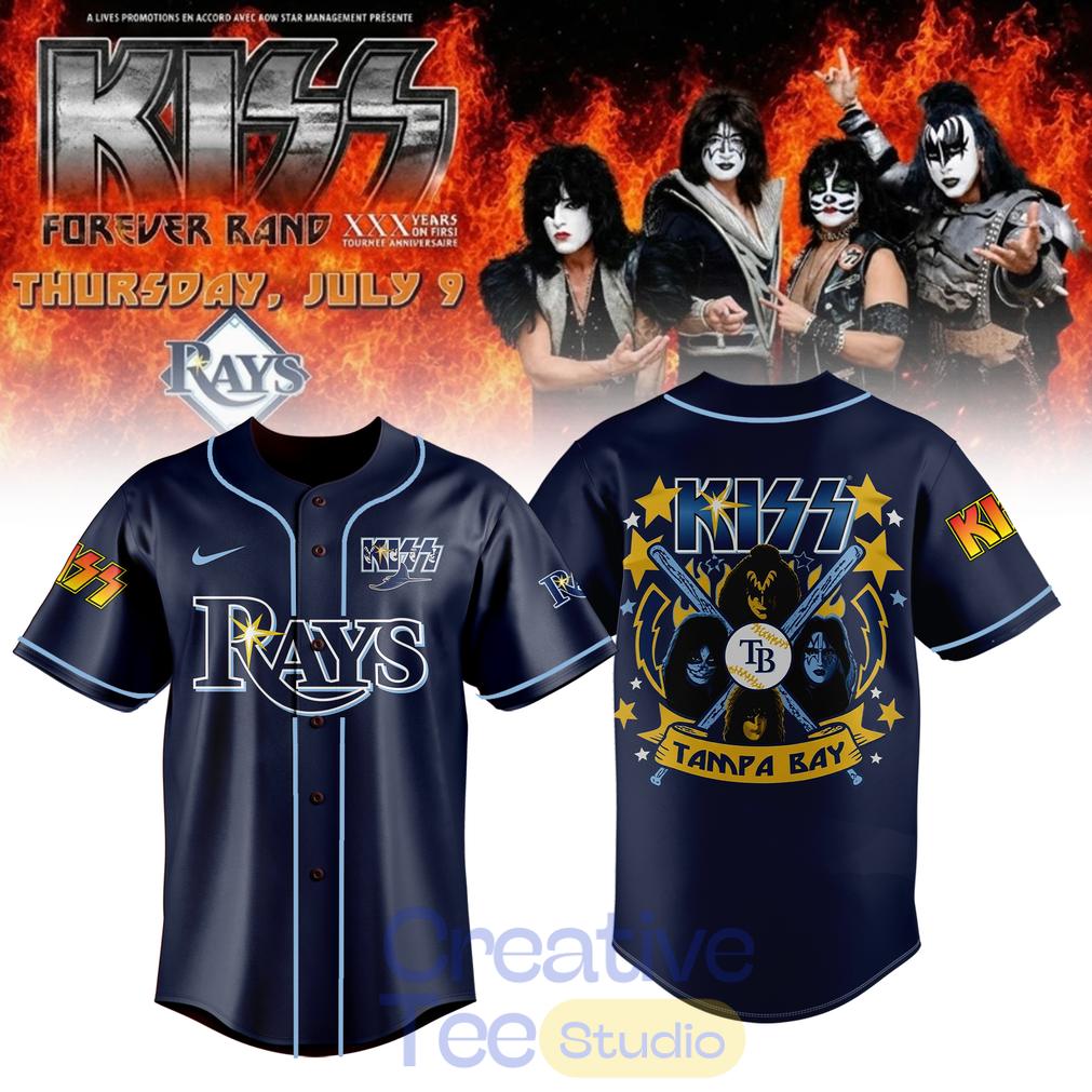 Tampa Bay Rays KISS Forever Band Tour 2026 Baseball Jersey Tampa Bay Rays KISS Forever Band Tour 2026 Baseball Jersey