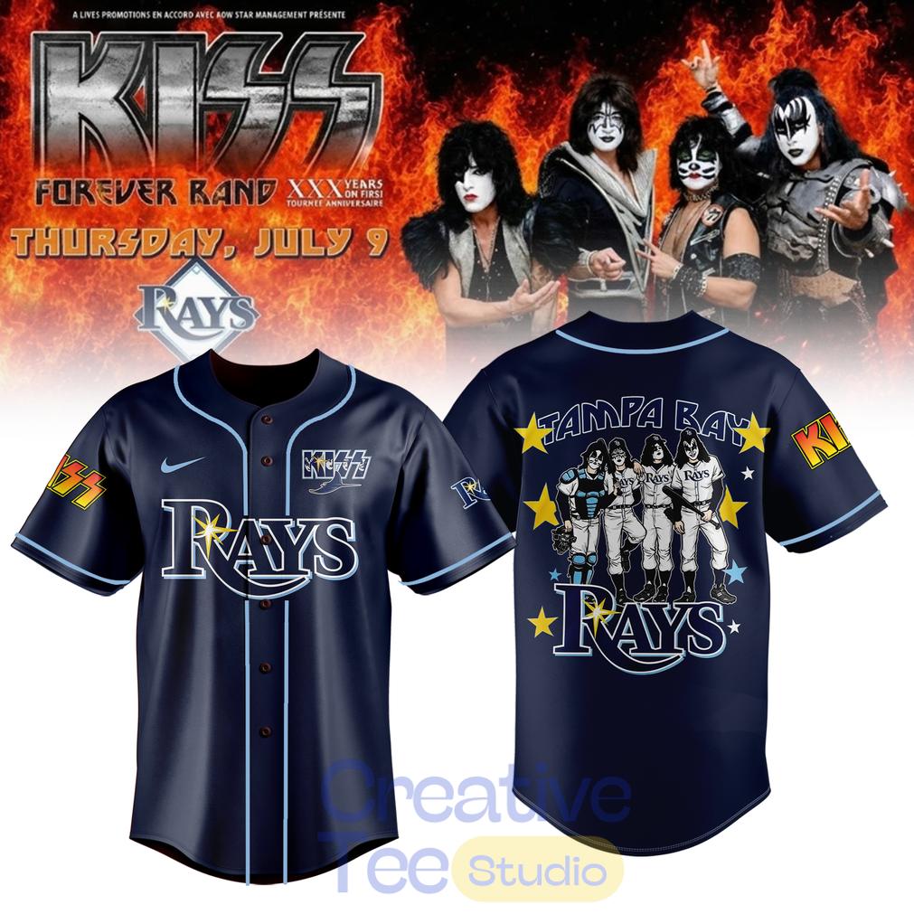 Tampa Bay Rays KISS Forever Band Tour 2026 Baseball Jersey Tampa Bay Rays KISS Forever Band Tour 2026 Baseball Jersey