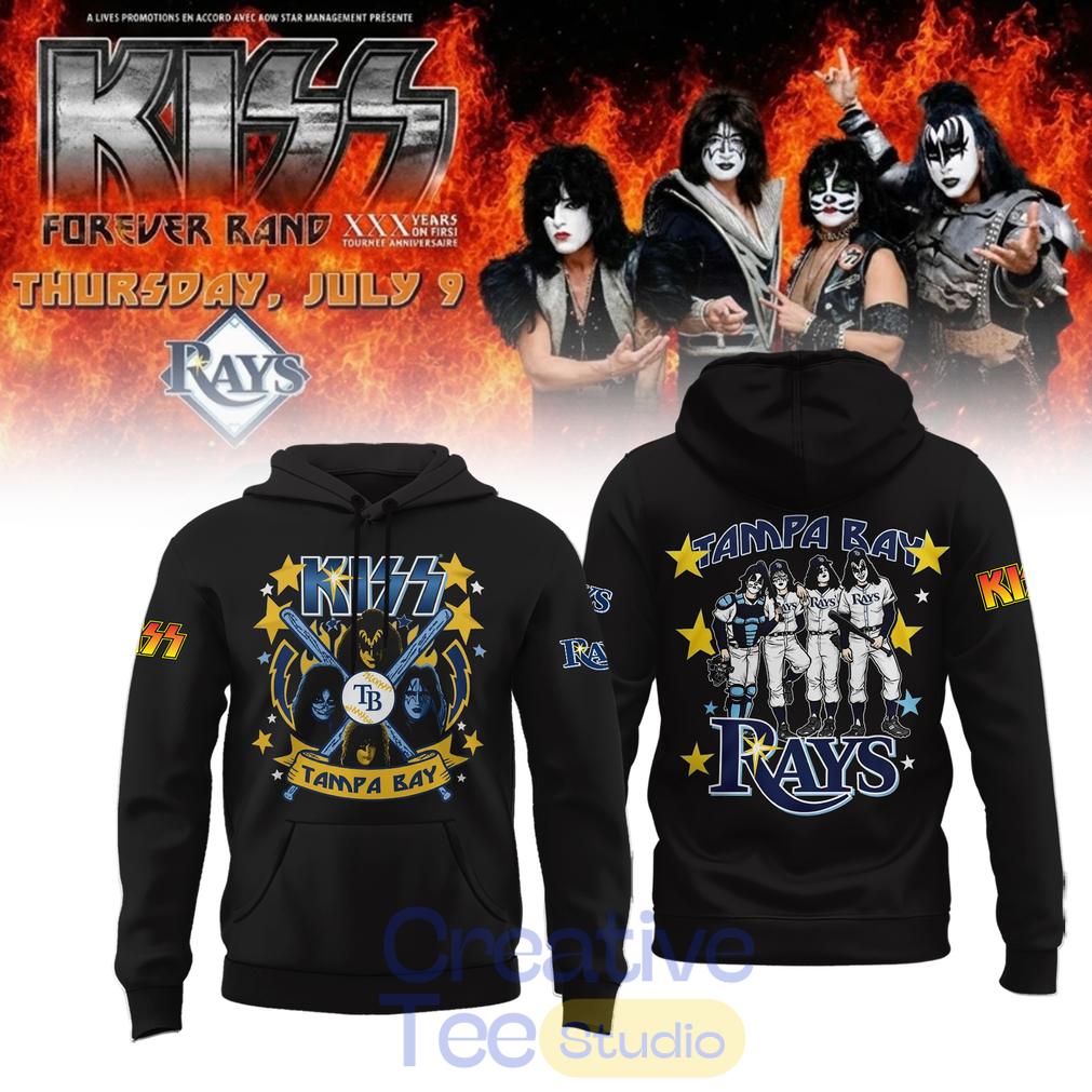 Tampa Bay Rays KISS Forever Band Tour 2026 Black Hoodie Tampa Bay Rays KISS Forever Band Tour 2026 Black Hoodie