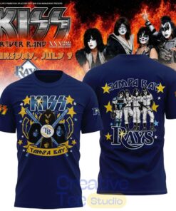Tampa Bay Rays KISS Forever Band Tour 2026 Blue Edition Tee