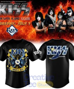 Tampa Bay Rays x KISS Tour Special Baseball Jersey Tampa Bay Rays x KISS Tour Special Baseball Jersey