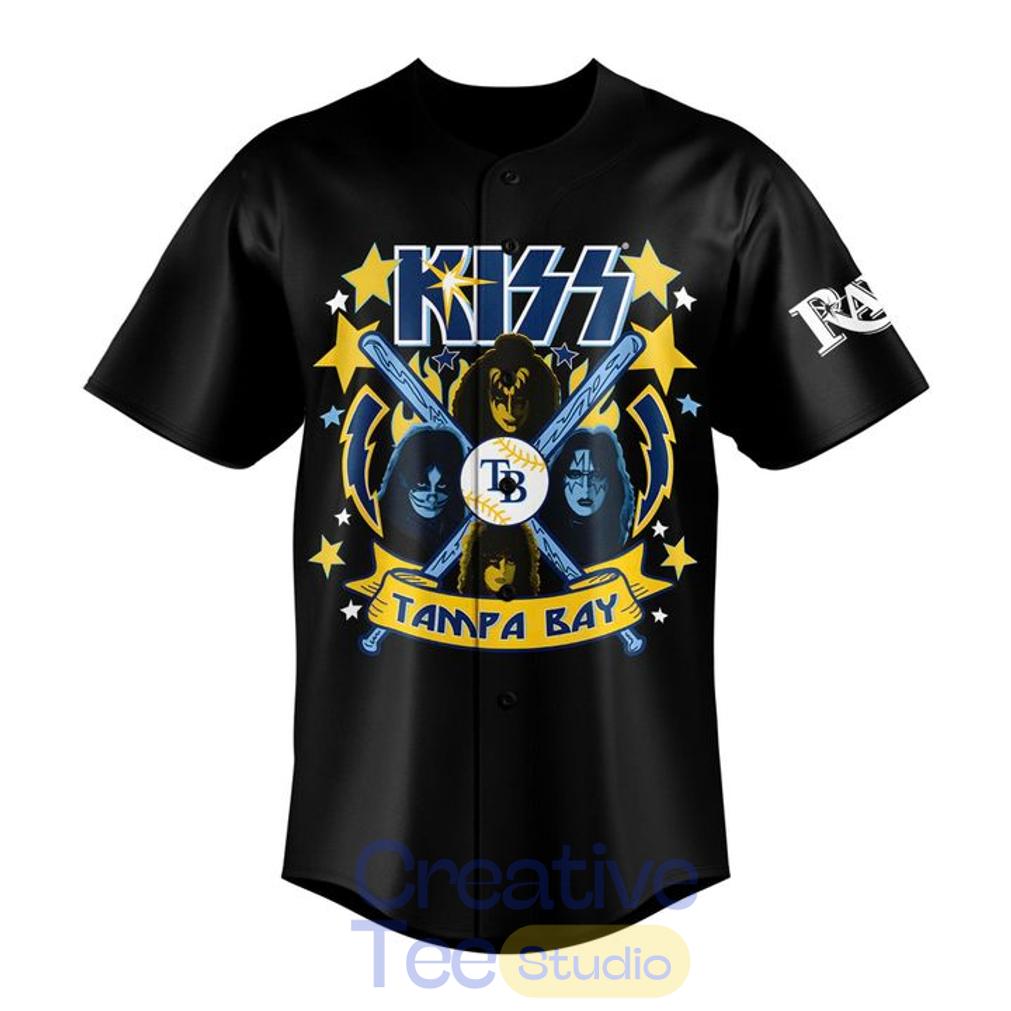 Tampa Bay Rays x KISS Tour Special Baseball Jersey Tampa Bay Rays x KISS Tour Special Baseball Jersey