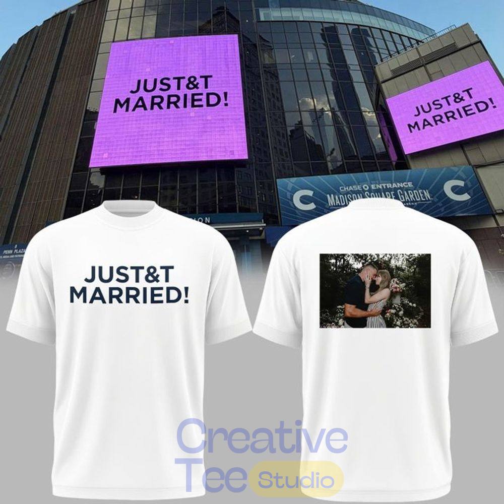 Taylor Swift “JUST&T MARRIED” 2026 T-Shirt Taylor Swift “JUST&T MARRIED” 2026 T-Shirt
