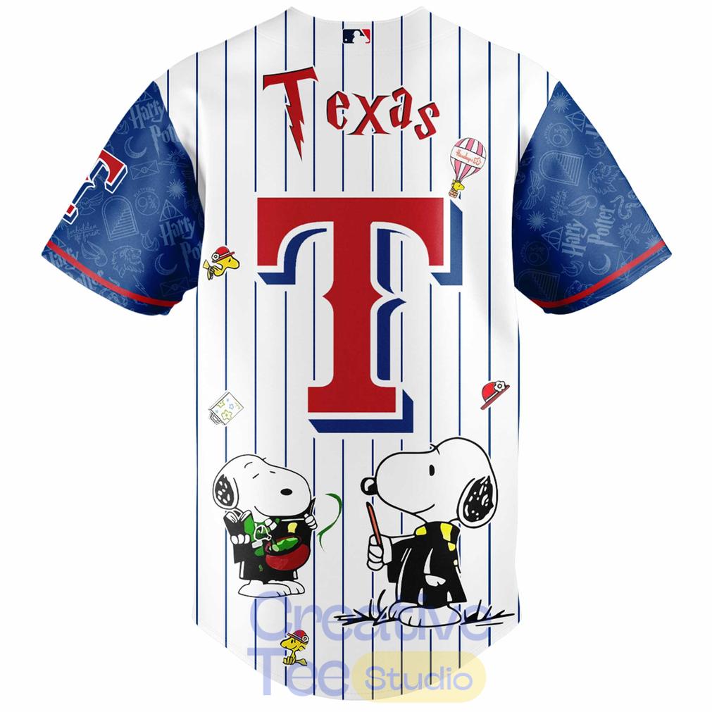 Texas Rangers Peanuts Harry Potter 2026 Special Edition Baseball Jersey Texas Rangers Peanuts Harry Potter 2026 Special Edition Baseball Jersey