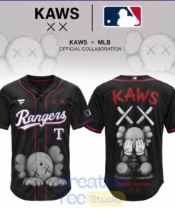 Texas Rangers x KAWS Blackout Baseball Jersey