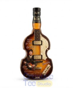 The Beatles Paul McCartney Guitar-shaped Whiskey Bottle