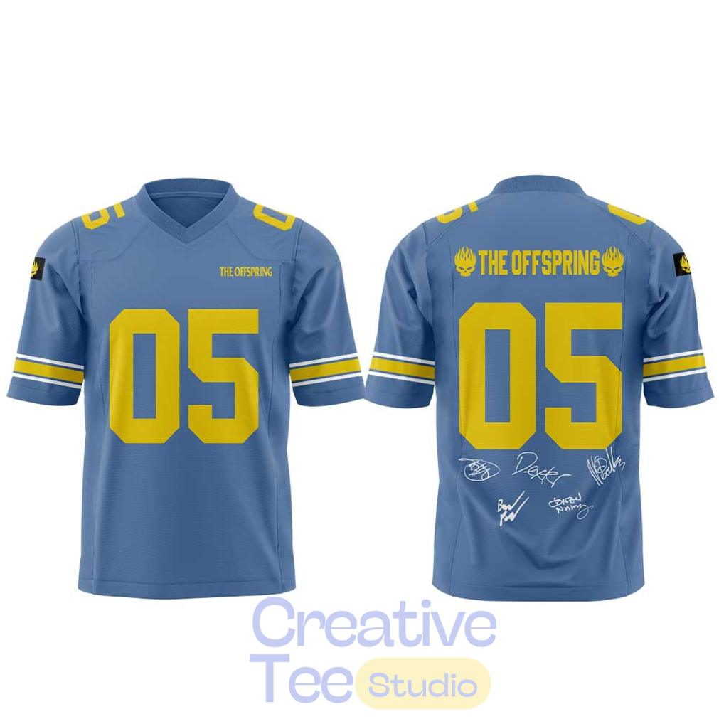 The Offspring SUPERCHARGED Worldwide in ’26 North American Tour Football Jersey The Offspring SUPERCHARGED Worldwide in ’26 North American Tour Football Jersey