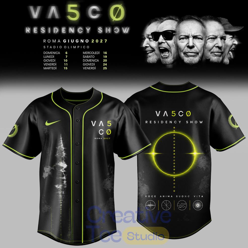 The Vasco Residency Show 2027 Limited Edition Baseball Jersey The Vasco Residency Show 2027 Limited Edition Baseball Jersey