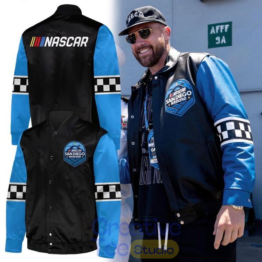 Travis Kelce Nascar Special Edition Bomber Jacket Travis Kelce Nascar Special Edition Bomber Jacket