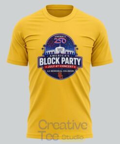 Trojans x America250 July 4th Benefit Show 2026 Yellow T-Shirt