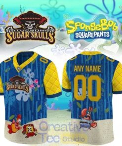 Tucson Sugar Skulls x SpongeBob SquarePants Football Jersey