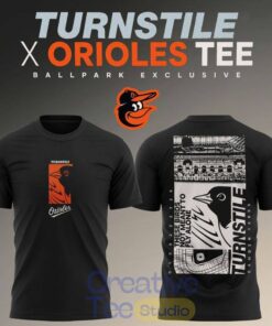 Turnstile x Baltimore Orioles Ballpark Exclusive Black T-Shirt