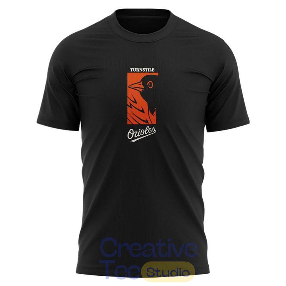 Turnstile x Baltimore Orioles Ballpark Exclusive Black T-Shirt Turnstile x Baltimore Orioles Ballpark Exclusive Black T-Shirt