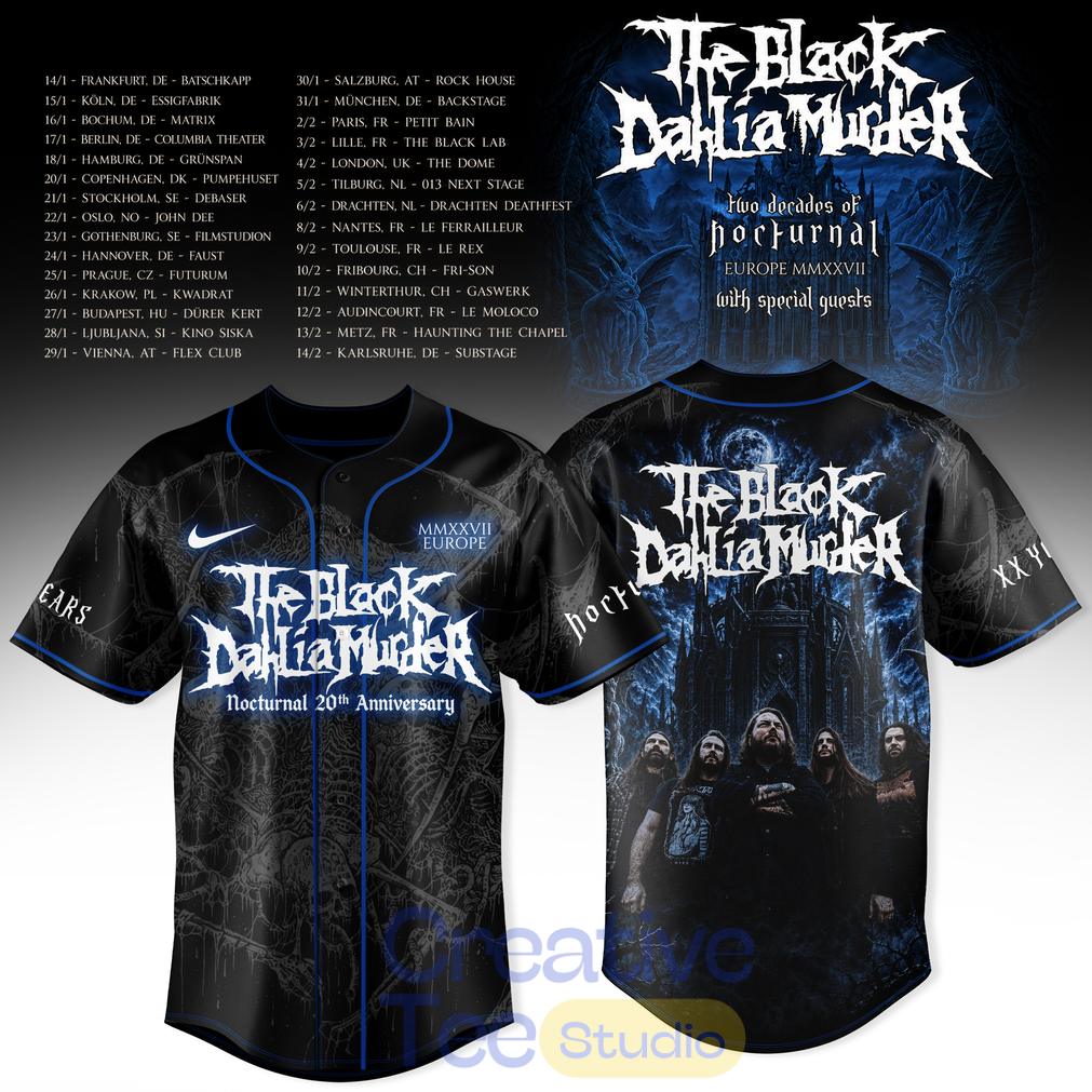 Two Decades of Nocturnal Europe MMXXVII Baseball Jersey Two Decades of Nocturnal Europe MMXXVII Baseball Jersey