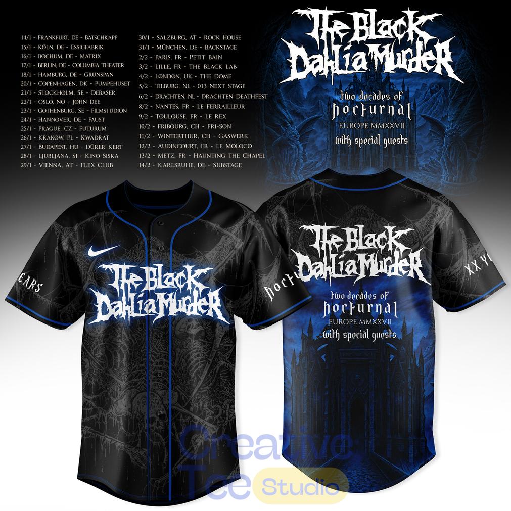 Two Decades of Nocturnal Europe MMXXVII Baseball Jersey Two Decades of Nocturnal Europe MMXXVII Baseball Jersey