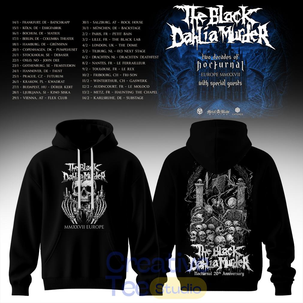 Two Decades of Nocturnal Europe MMXXVII Special Tee Hoodie Two Decades of Nocturnal Europe MMXXVII Special Tee Hoodie