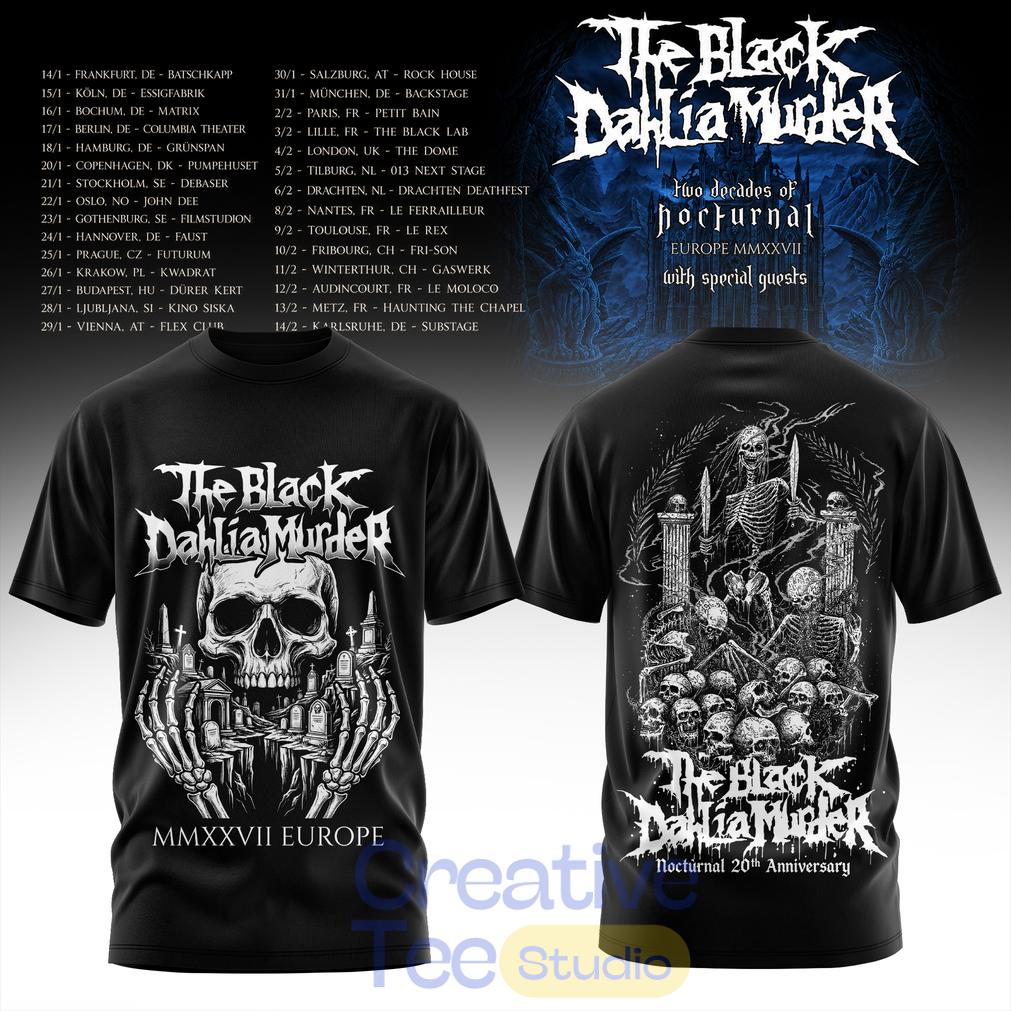 Two Decades of Nocturnal Europe MMXXVII Special Tee Hoodie Two Decades of Nocturnal Europe MMXXVII Special Tee Hoodie