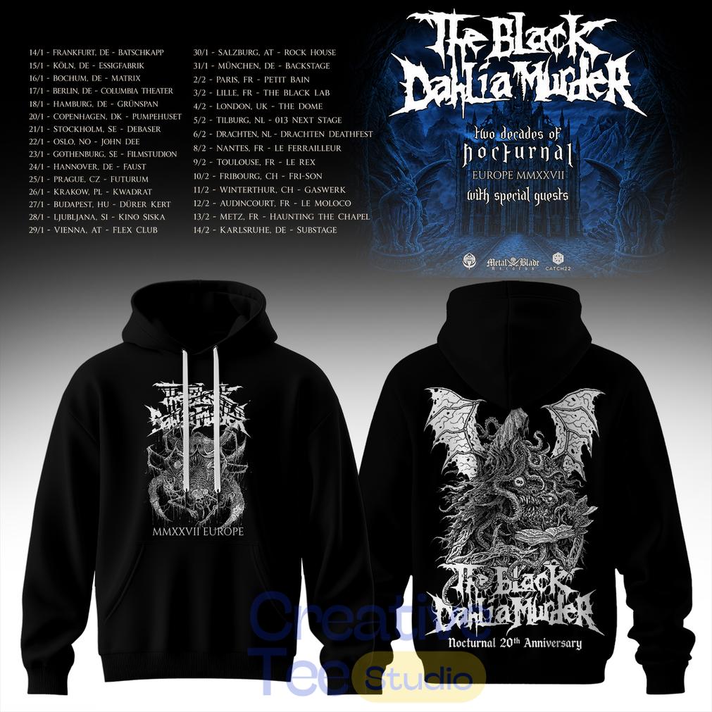 Two Decades of Nocturnal Europe MMXXVII Special Tee Hoodie Two Decades of Nocturnal Europe MMXXVII Special Tee Hoodie