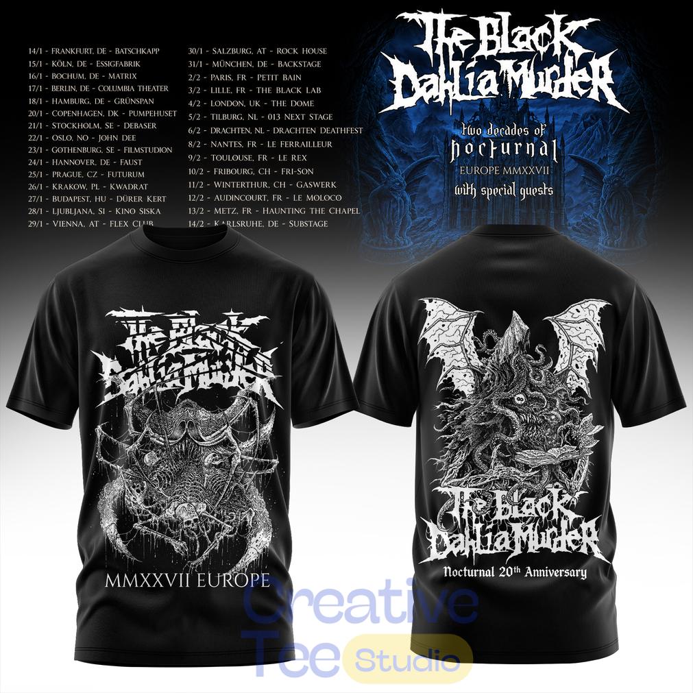 Two Decades of Nocturnal Europe MMXXVII Special Tee Hoodie Two Decades of Nocturnal Europe MMXXVII Special Tee Hoodie