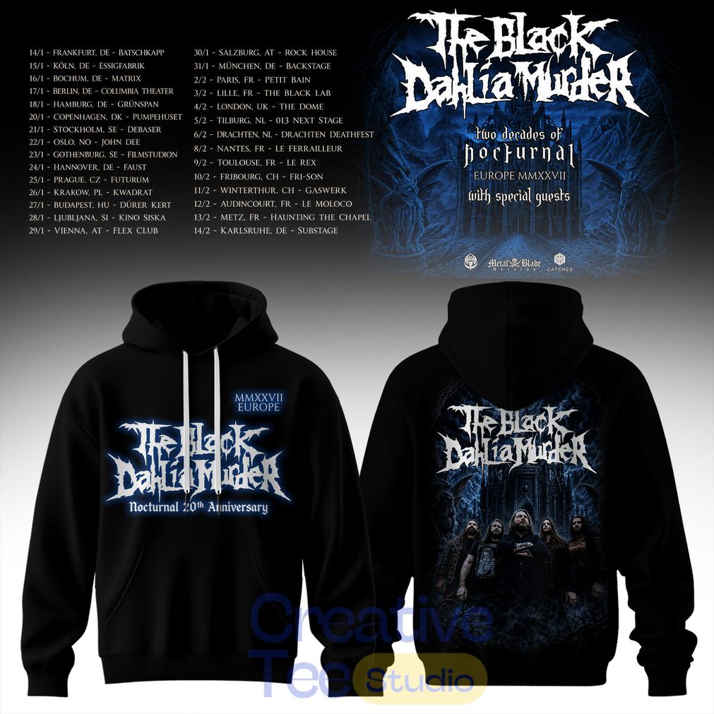 Two Decades of Nocturnal Europe MMXXVII Special Tee Hoodie Two Decades of Nocturnal Europe MMXXVII Special Tee Hoodie
