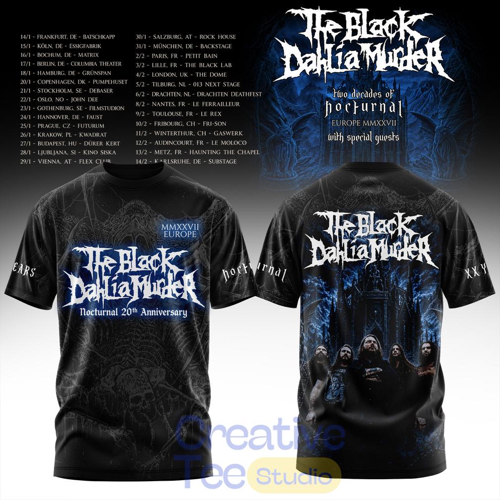 Two Decades of Nocturnal Europe MMXXVII Special Tee Hoodie Two Decades of Nocturnal Europe MMXXVII Special Tee Hoodie