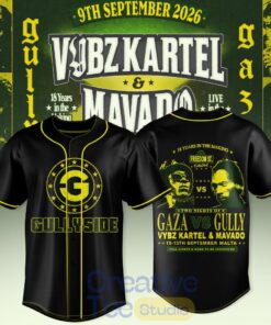 VYBZ KARTEL x MAVADO – GAZA vs GULLY Special Baseball Jersey