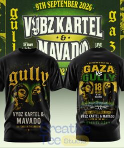 VYBZ KARTEL x MAVADO – GAZA vs GULLY Special T-Shirt