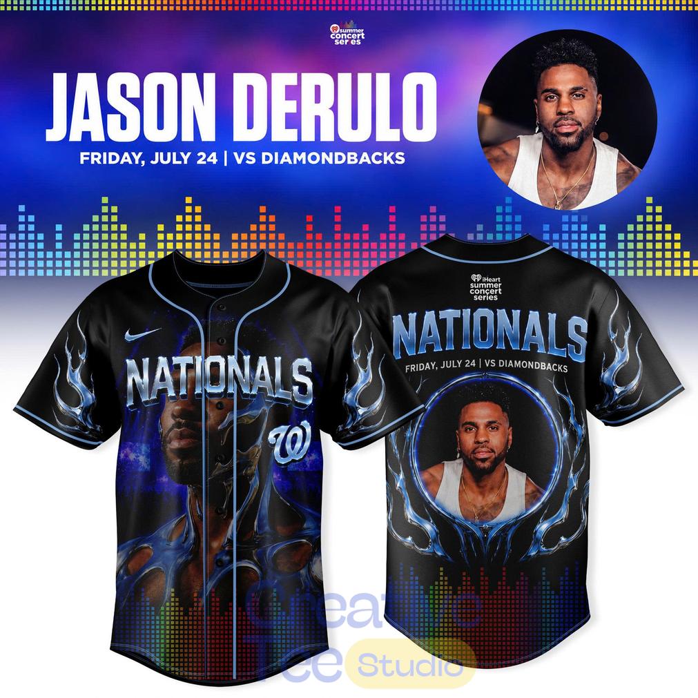 Washington Nationals x Jason Derulo Postgame Summer Concert Series Jersey Washington Nationals x Jason Derulo Postgame Summer Concert Series Jersey