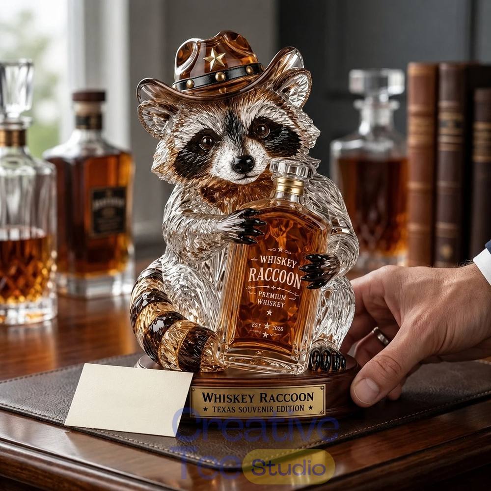🦝 Wild West Whiskey Raccoon Limited Edition Whiskey Bottle 🦝 Wild West Whiskey Raccoon Limited Edition Whiskey Bottle
