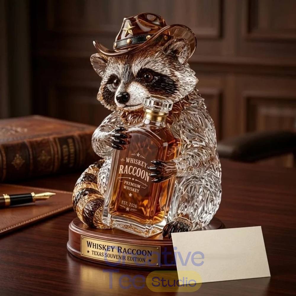 🦝 Wild West Whiskey Raccoon Limited Edition Whiskey Bottle 🦝 Wild West Whiskey Raccoon Limited Edition Whiskey Bottle
