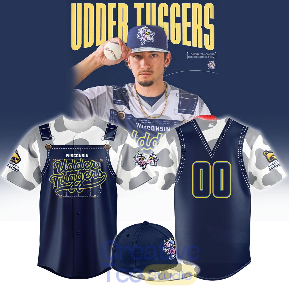 Wisconsin Timber Rattlers Udder Tuggers Custom Baseball Jersey Wisconsin Timber Rattlers Udder Tuggers Custom Baseball Jersey