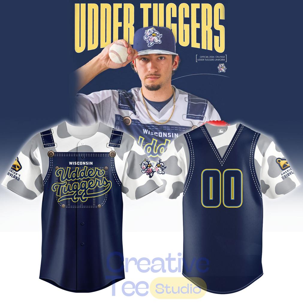 Wisconsin Timber Rattlers Udder Tuggers Custom Baseball Jersey Wisconsin Timber Rattlers Udder Tuggers Custom Baseball Jersey