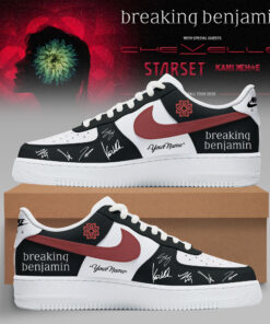 Breaking Benjamin American Tour 2026 Classic Air Force 1 Shoes Custom – Black