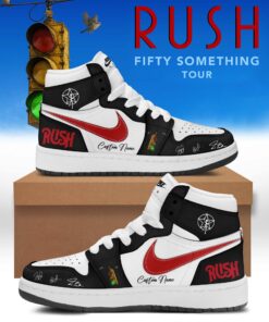 RUSH “Fifty Something Tour” 2026 Signed Air Jordan 1 Shoes